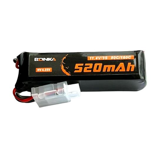 Bonka HV LiPo 3S 520mAh 11.4V 80C JST (BK-3S520-80-HV)